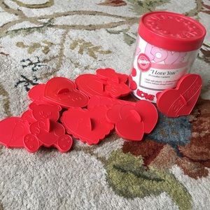 Vintage Wilton I LOVE YOU Valentine’s Day Heart Cookie Cutter Bundle